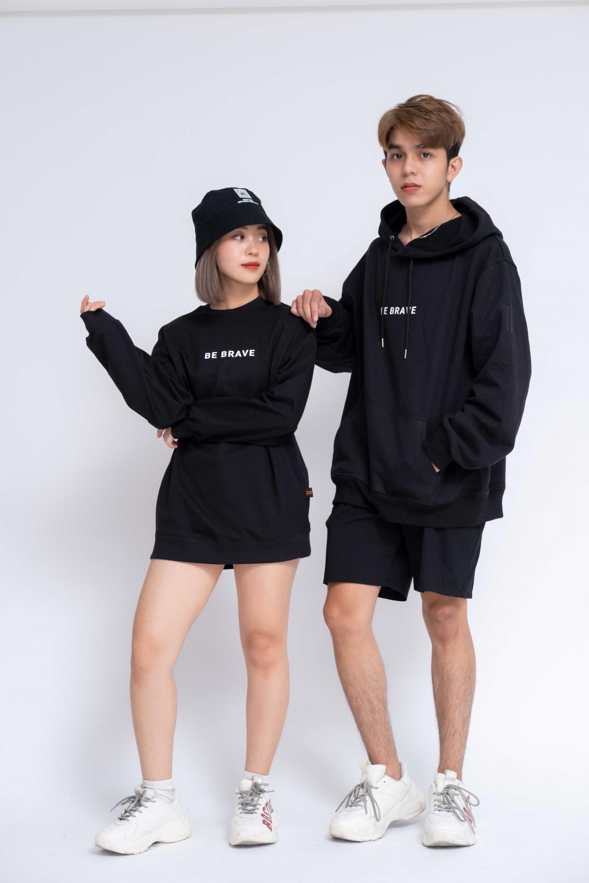 Hoodie Oversized Be Brave #1