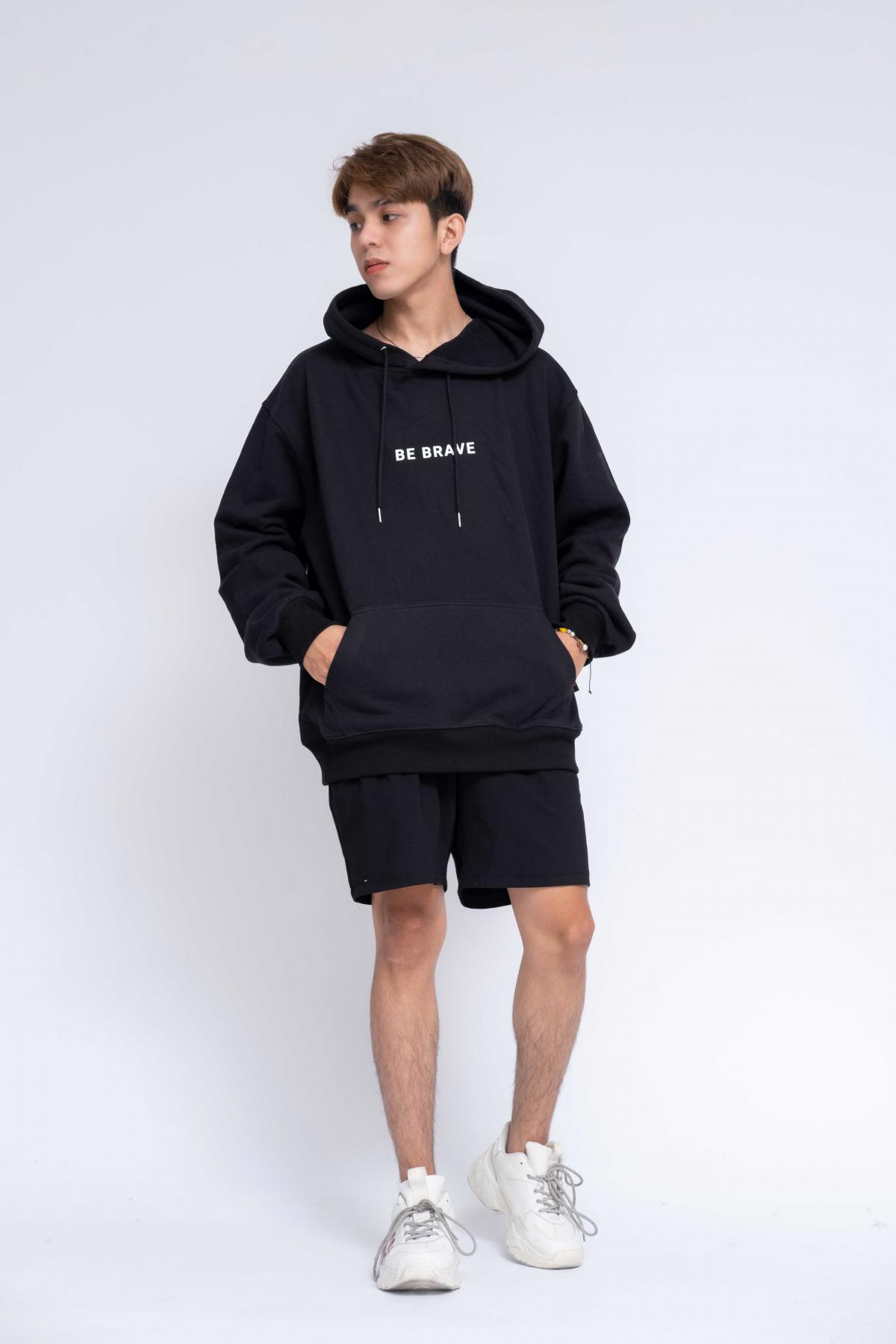 Hoodie Oversized Be Brave #1