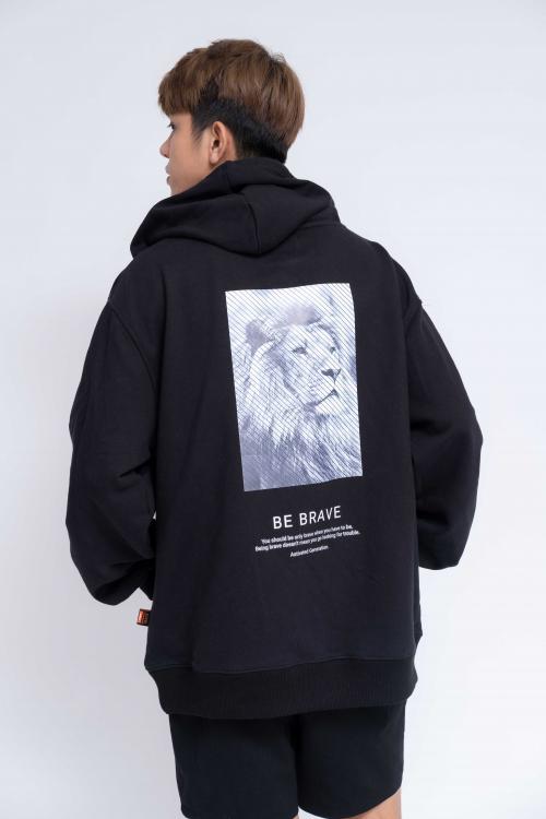 Hoodie Oversized Be Brave #3