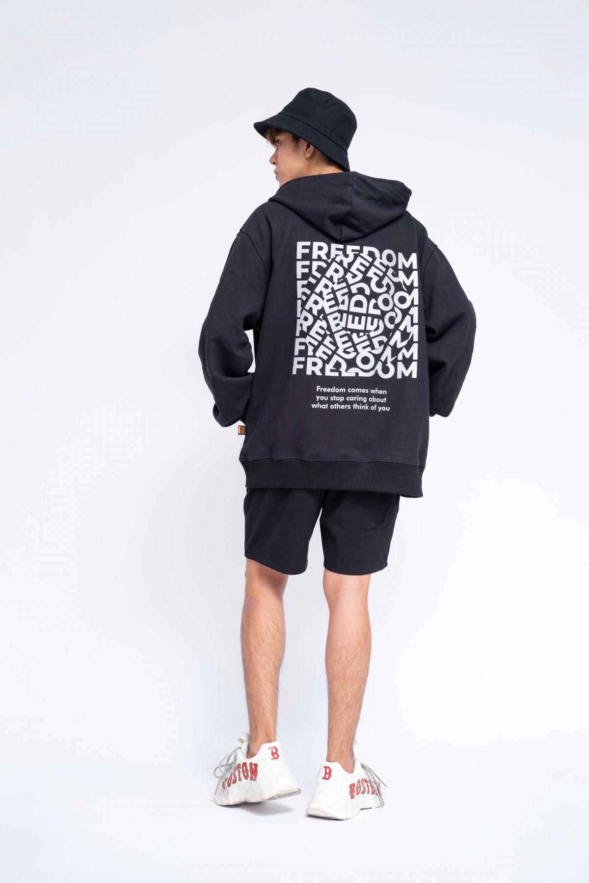 Hoodie Oversized Freedom Reflection #0