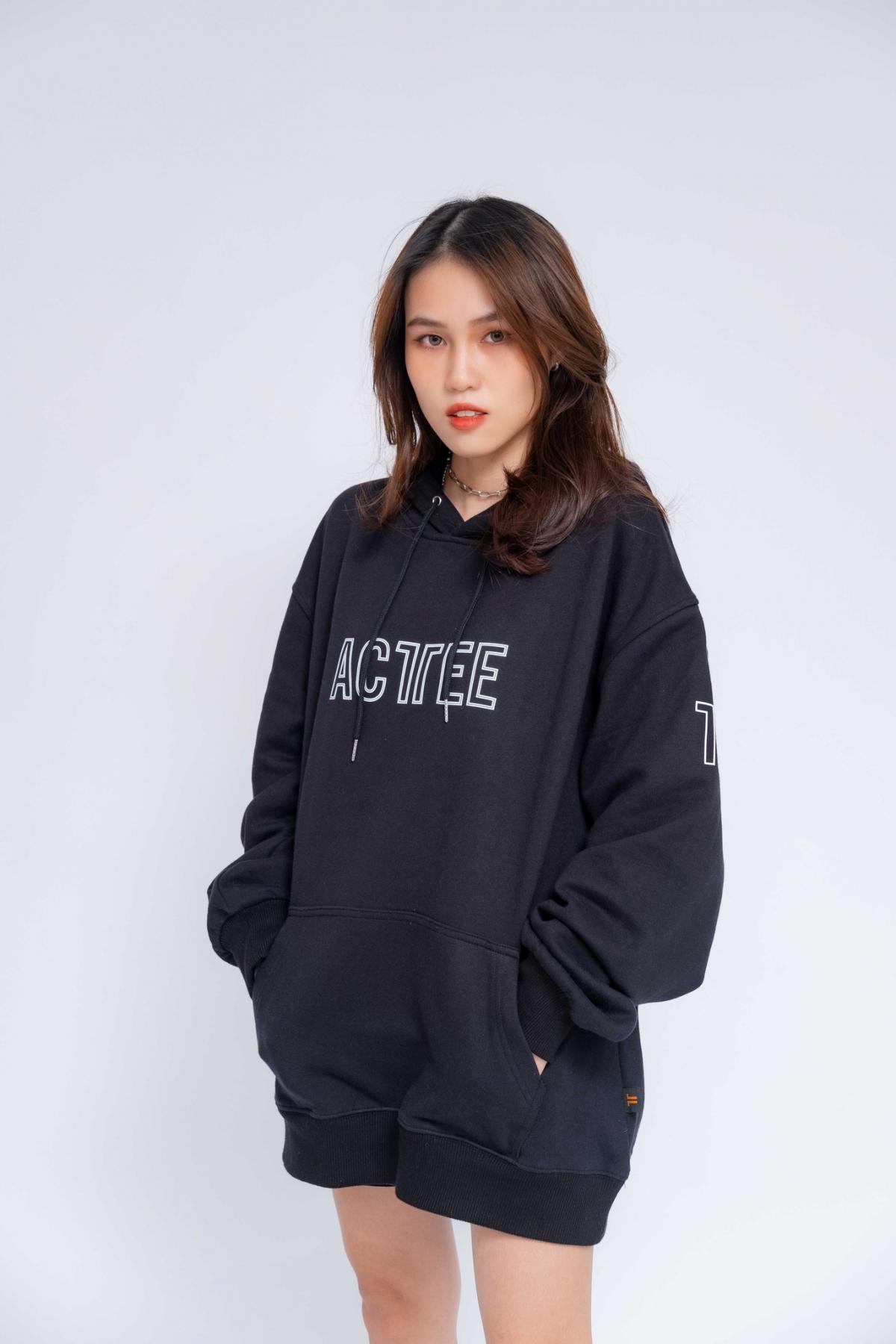 Oversized French Terry Hoodies HD0004 #5
