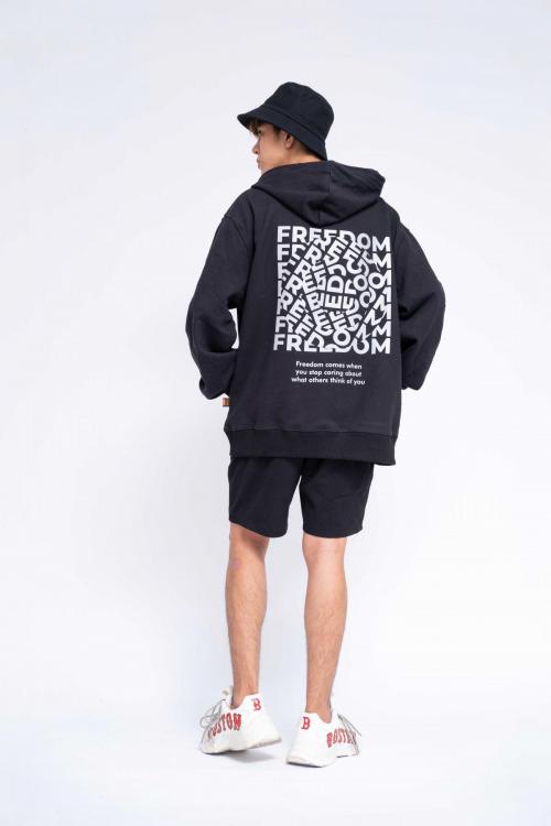 Hoodie Oversized Freedom Reflection