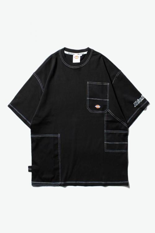 Áo Thun Oversized Đen May Chỉ Nổi 004 - Mẫu Tham Khảo