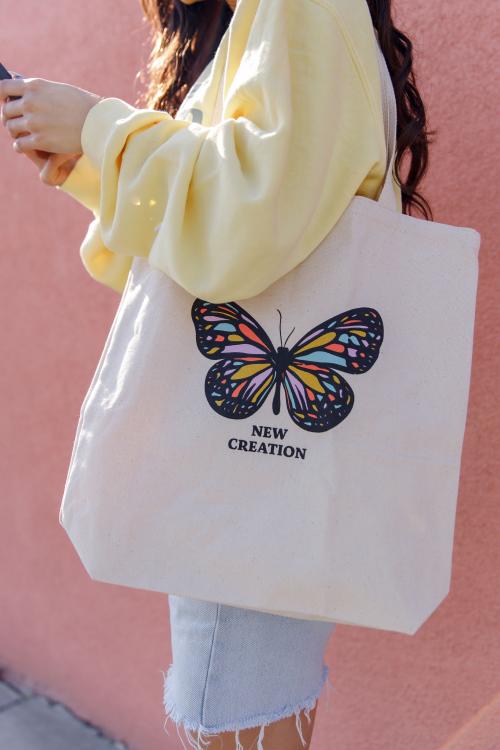 Tote Bag Họa Tiết Bướm 001 - Mẫu Tham Khảo
